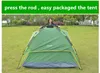 Camping Shotstent Öppnande Hydraulisk Automatisk Tält Camping Shelters Vattentät Sunny Double Deck Skyddande Utomhus Tält för 3-4 Person