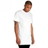 Gros-2016 mode long hommes t-shirt étendu Swag hommes long T-shirt Casual coton solide long t-shirt hommes Hip-hop Streetwear Top Tees