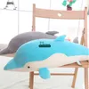 Dorimytrader 90cm Giant Plush Emulational Dolphin Toy Stuffed Soft Big 35039039 Animal Dolphin Pillow Doll Nice Baby Gift D7368066