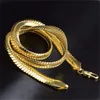 Yhamni Gold Color Necklace Men المجوهرات كاملة العصرية الجديدة 9 مم وعرضها فيجارو سلسلة الذهب المجوهرات NX1922370