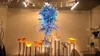 Lâmpadas museu arte decoração pendurado led chandeliers elegante colorido 100% mão soprado Murano manchado grande candelabro
