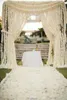 100st / parti 1m lång orkidé med vinster vit silke konstgjorda blomsterkransar för bröllopsfest dekorationstillbehör