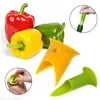 2 stks Peper Corer Cutter Slicer Gebruiksvoorwerp Gadget Keuken Accessoires Koken Gereedschap # R571