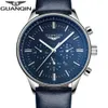 Klockor Män Luxury Top Märke Guanqin Ny mode Mäns Big Dial Designer Quartz Watch Male Armbandsur Relogio Masculino Relojes