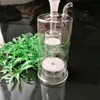 Fabrication de pipes à fumer en verre Narguilé soufflé à la bouche Bongs Double couche de noyau de sable Bouilloire en verre ultra silencieuse
