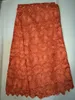 Precioso bordado fucsia encaje de guipur soluble en agua con patrón de flores tela de encaje de cordón africano para vestido de fiesta QW17-4