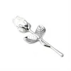 Elegant Transparent / Rood Lange Stammed Crystal Glass Rose Kunstbloemen Gift Baby Douche Bruiloft Gunsten en Geschenken Doos Verpakking ZA1189