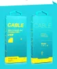 500pcs New Cable Paper Retail Package For 1-1.5m USB Cable Packaging Charger Line Box DHL free shipping