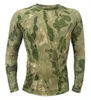الجملة-مانددريك خفيفة الوزن طويلة الأكمام التكتيكية قميص ضيق ضغط الجيش قميص الصيف تي شيرت