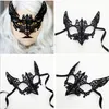 Schwarze Sexy Lady Spitze Katzenmaske für Cosplay Augen Halbgesichtsmasken Frauen Königin Maskerade Party Kostüm / Halloween Party Fancy
