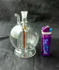 Rotondità classica brocca a sei artigli - pipa per fumare narghilè in vetro Gong in vetro - piattaforme petrolifere bong in vetro pipa per fumare narghilè in vetro - vap- vaporizzatore