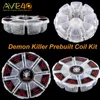 Demon Killer Wire 8 In 1 Prebuilt Coil Box Kit Flat twisted Fused clapton Hive premade wrap wires Alien Mix twisted Tiger Quad