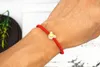 Topo ricamato in oro lavorato a mano rosso nodo king kong "braccialetto fortunato