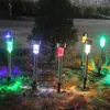 Lampade solari a LED Luci solari a LED per esterni impermeabili Luci a LED in acciaio inossidabile per paesaggi da giardino Luce da giardino Luce solare da giardino MYY