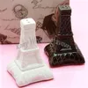 SPEDIZIONE GRATUITA 100 PZ = 50 Set di Ceramica Romantica Torre Eiffel Sale Pepe Agitatori Pratico Bomboniere Regali Del Partito Evento Keepsake