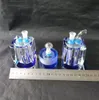 Doppel mit Kristallschnupftabak - Glaspfeife mit Wasserpfeife Glasgongs - Ölplattformen Glasbongs Glashuka Pfeife - Vap-Vaporizer