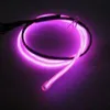 Hot Sale 5mm Size With Glowing Light 30M Length EL Light Wire In Pink Color With 220v Inverter +Plug