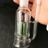 Bouteille d'eau muette en verre couronne Bangs en verre en gros Brûleur à mazout Pipe à eau en verre Plates-formes pétrolières Fumeurs