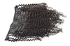 Clip malaisien dans l'extension de cheveux humains 7 pièces 120g pince à boucles crépus cheveux humains 3a 3b 3c extensions de cheveux de couleur naturelle GEASY4496355