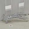 Corsage Scarf Buckle Dual Purpose Crystal Rhinestone Meteor Brosch Pin Metal Shooting Star Kvinnor Kostym Tillbehör Mode Smycken Gift