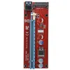 Freeshipping 10PCS PCE164P-NO3 VER007S 0,6M PCI-E 1X till 16X Riser Card Extender PCI Express Adapter + USB3.0 Kabel / SATA Power Interface