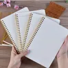 Kraft Paper Notepads Grid Dot Design Ritning Animation Design Papper Bok Sketching Utkast Anteckningsböcker Målning Art Coil Book Promotional Gift