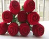 Fashion Rose mit Branch Ehering Ohrring Anhänger Schmuck Display Geschenkbox Red Velvet Box Magic Requisions5192855