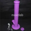 narguilés gros silicone conduites d'eau bongs en verre tuyau tour forme embout en silicone pour bong