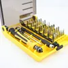 Groothandel Precisie 45 in 1 Electron Torx Mini Magnetische Schroevendraaier Tool Set Handgereedschap Kit Opening Reparatie Telefoon Tools H210602