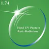 1.74 Endeksi Ultra Ince CR-39 Asferik Reçete Miyopi Presbiyopi Gözlük Optik Lens UV Ücretsiz montaj ile Anti-Radyasyon Korumak