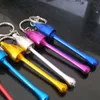 10 sztuk / partia Darmowa Wysyłka Filtr Cartridge Tytoń Aluminium Metalowa Rura Pieczarka Grzyb Keychain Rura Tobacco Prezent Moda