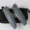 Coltello pieghevole Green Thor F7, cuscinetto blu sottile, lama m390, manico in titanio TC4, campeggio all'aperto, tasca da caccia, coltello da frutta, EDC