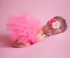 Eşleştir yeni doğan bebek bebek kız039s tutu etek skorts elbise kafa bandı kıyafeti süslü kostüm ipliği sevimli 8 renk 2461555