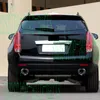 2PCS CAR 304 الفولاذ المقاوم للصدأ الخلفية الديكور الذيل الحنجرة تدابير الاستثمار المتصلة بالتجارة FRAMES لكاديلاك SRX 2010-2015 DIY