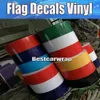 Germania France Italia Flag Hood Stripes Decal di adesivi per auto per cofano, tetto, tronco per Volkswagen/Mini decalcomanie per auto fai -da -te 15cmx30m/rotolo