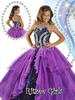 Yüksek Nominal Mor Prenses Kız Pageant Elbiseleri Yular Boyun Korse Arka Boncuklar Sequin Balo Ball Glitz Kız Elbiseler Hy1141249o