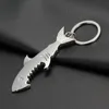 Fashion 2 in 1Creative Fish Keychain Beer Opener Keyring Can Openers Shark Shape Bottle Opener