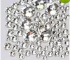 Mix Tailles 1000PCS / Paquet Crystal Clear AB Non Hotfix Flatback Strass ongles Rhinestoens pour les ongles Nail Art 3D Gems Décoration