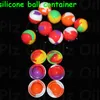 boxes 100Pcs Lot Silicone Ball Container Nonsolid Pure Color Non-stick For Wax Bho Oil Vaporizer Silicon Jars Dab