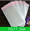 10 * 17.5 cm 10 * 22.5 cm 11 * 19.5 cm 1000 adet Ambalaj Çanta Flap Mühür Kendinden Yapışkanlı Poli Çanta Selofon Torbalar OPP Ambalaj Temizle Plastik Kılıfı