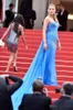 Festival de Cinema de Cannes Vestidos de Celebridades Blake Lively Beading Vestidos de Baile Longos Sereia Tapete Vermelho Um Ombro Chiffon Dividir Noite 5364922