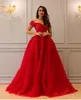 Vermelho Luxuoso 2017 Venda Árabe Moda Prom Vestido Querida Frisado vestido de Baile Tule Vestidos de Noite Vestidos de Festa Especial de Renda