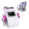 Modell 40K Ultraljudskropp Cavitation 6 Pads LED Laser Slimming Machine Vacuum RF Skin Care Salon Spa Utrustning