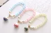 Korea Glass Crystal Powder Crystal Bracelet Colorful Lucky Cat Female Bracelet