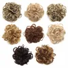 Bunsy Whole1pc fryzura Updo Buride Bun Naturalne elastyczne włoskie fairpice falowane niechlujne wielonarodowe syntetyczne kręcone włosy chignon2971486