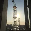 Tall Tjock Birdcage Recycler Oil Rigs Avtagbar Matrix Percolator Glas Bongs Black Base Glass Bongs Gratis frakt