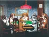 Cani incorniciati che giocano a poker 2 # dipinti per animali da parete a mano dipinti a olio su tela per la casa Decor Museum Quality Multi Taschi