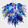 100% Hand Blown Artistic Pendant Lamps Murano Art Glass Crystal Chandelier for Hotel Decoration