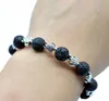 8mm Lava-rock Sea Turtles Charm Aromatherapy Essential Oil Diffuser Bracelets Natural Black Lava Bracelets Free Shipping