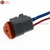 Grijze Deutsch DT06-3S en DT04-3P 3Pin-motor / versnellingsbak Waterdichte elektrische connector voor auto, bus, vrachtwagen, boten